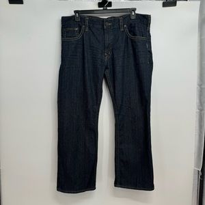 Silver Jeans Mens 40x29 Blue Nash Straight Denim Mid Rise